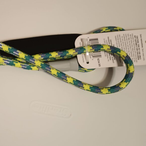 NWT~ YOULY's Protector 5/16" Thick Yellow & Blue Reflective Dog Leash 5-ft. Long - Picture 8 of 12
